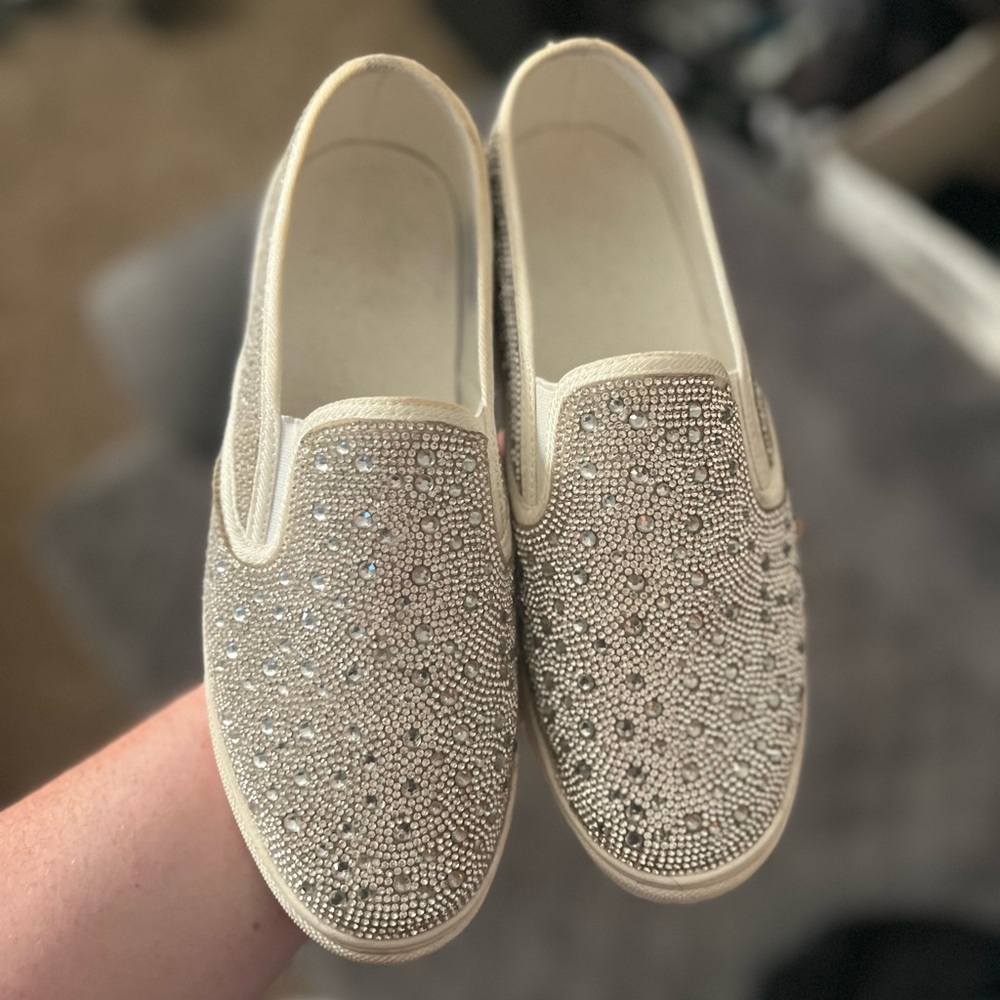 Elegant Rhinestone Slip-On Women's Shoes